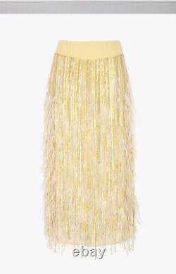 Zara Atelier Feathered Crystal Skirt Limited Edition