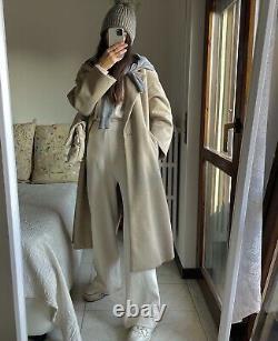 Zara Oversized Yellow Wool Blend Coat Limited Edition Size S Bloggers Fav