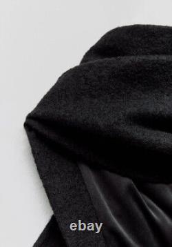 Zara Wool Button-up Waistcoat Limited Edition Black Fw24 Sizes Xs-s M-l 4043/254
